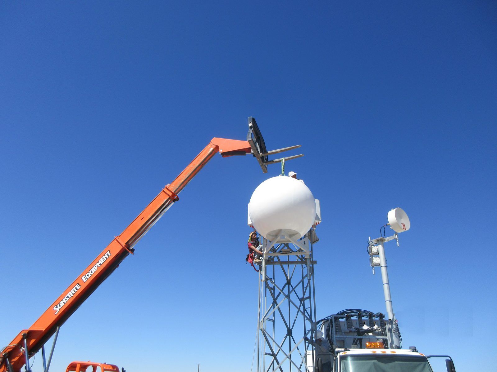 Collins field crew working on telecommunications infrastructure